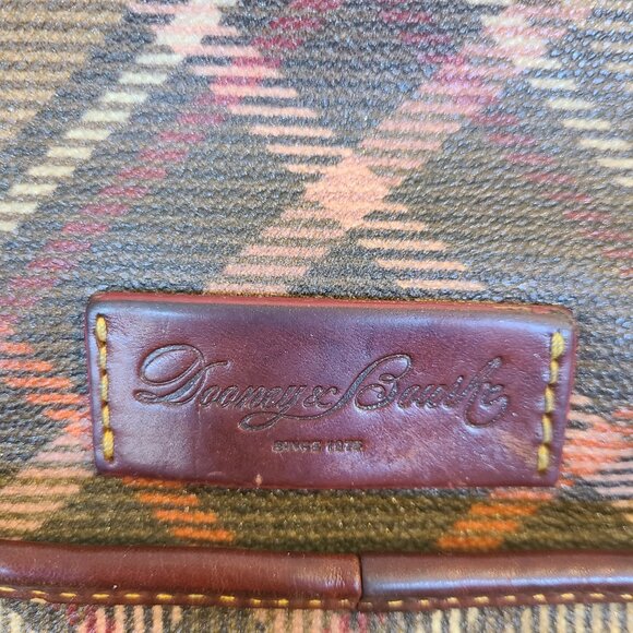 Dooney and Bourke Plaid Coated Canvas Bag w/ Adjustable Shoulder Strap - Picture 7 of 16